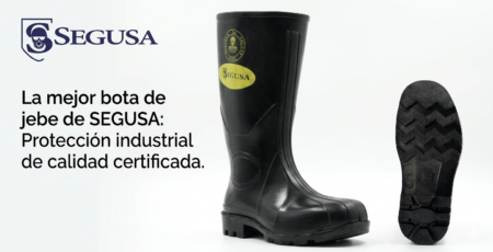 BOTA RGB CAUCHO C/ PUNTA DE ACERO Y FORRO AZUL SEGUSA