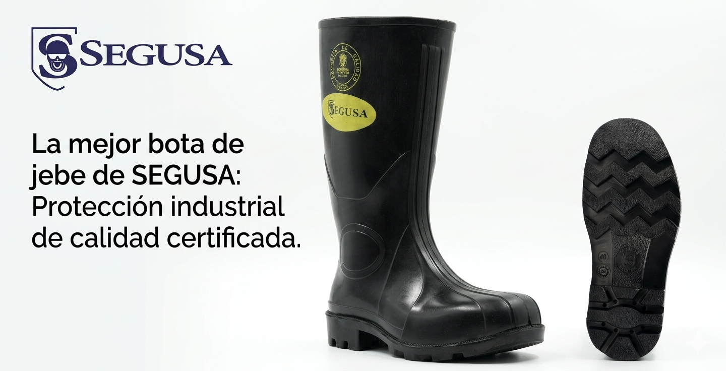 BOTA RGB CAUCHO C/ PUNTA DE ACERO Y FORRO AZUL SEGUSA